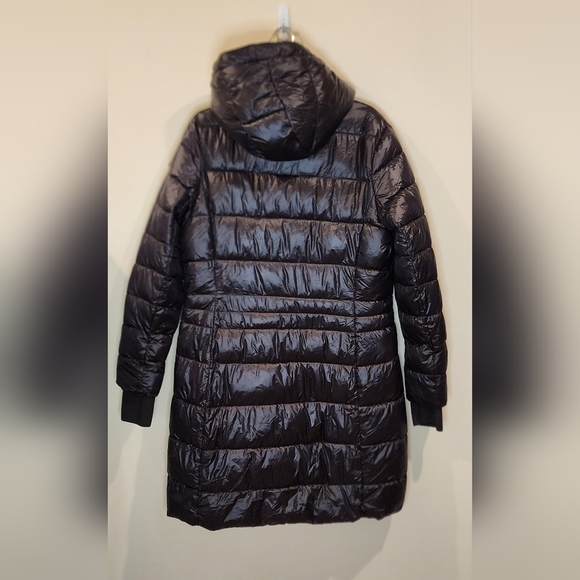 LUCKY Brand Womens Sz L Knee Length Cozy Lined Zip Front Puffer Chocolate NWOT - Picture 7 of 16